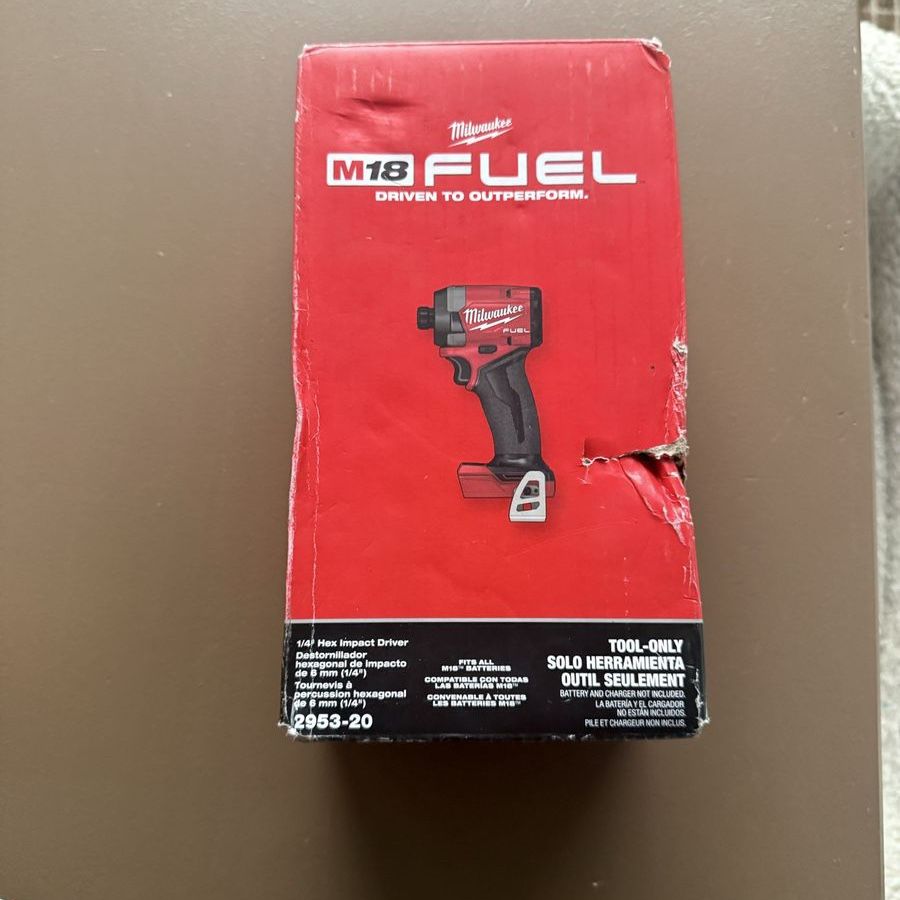 New Milwaukee M18 FUEL 1/4 in. Cordless Brushless Impact Driver Tool Only