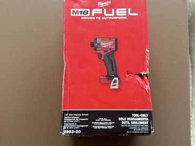New Milwaukee M18 FUEL 1/4 in. Cordless Brushless Impact Driver Tool Only