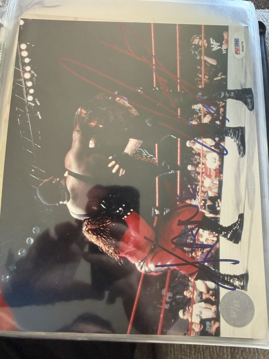 WWF Autographed Photo Undertaker & Kane PSA/DNA Certified P64074