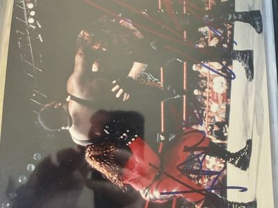 WWF Autographed Photo Undertaker & Kane PSA/DNA Certified P64074