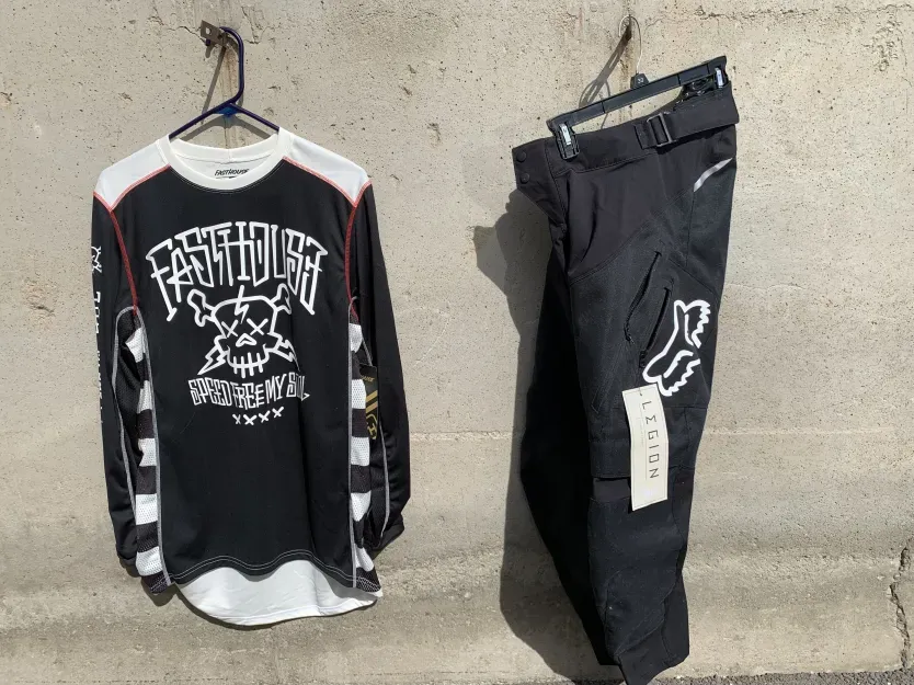 Motocross Gear: Fox Legion Pants 32M & FastHouse Top (M)