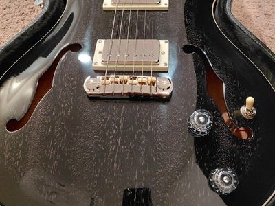PRS SE HOLLOWBODY W CASE AND PRS LOCKING TUNERS