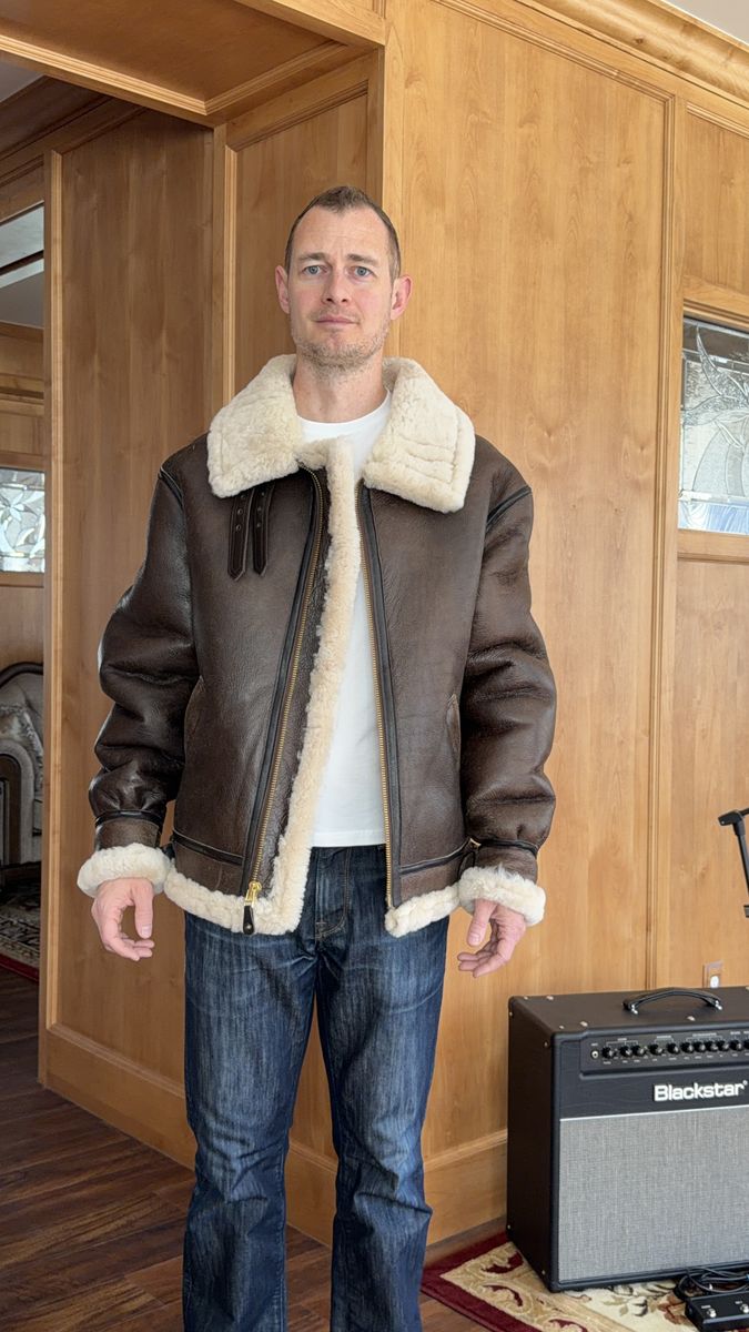 Estate sale - Cockpit USA B-3 sheepskin bomber jacket - Made in USA