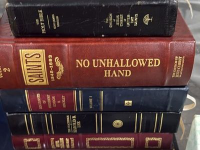 Lot Of LDS Books - Leather GoLd Gilded Employee