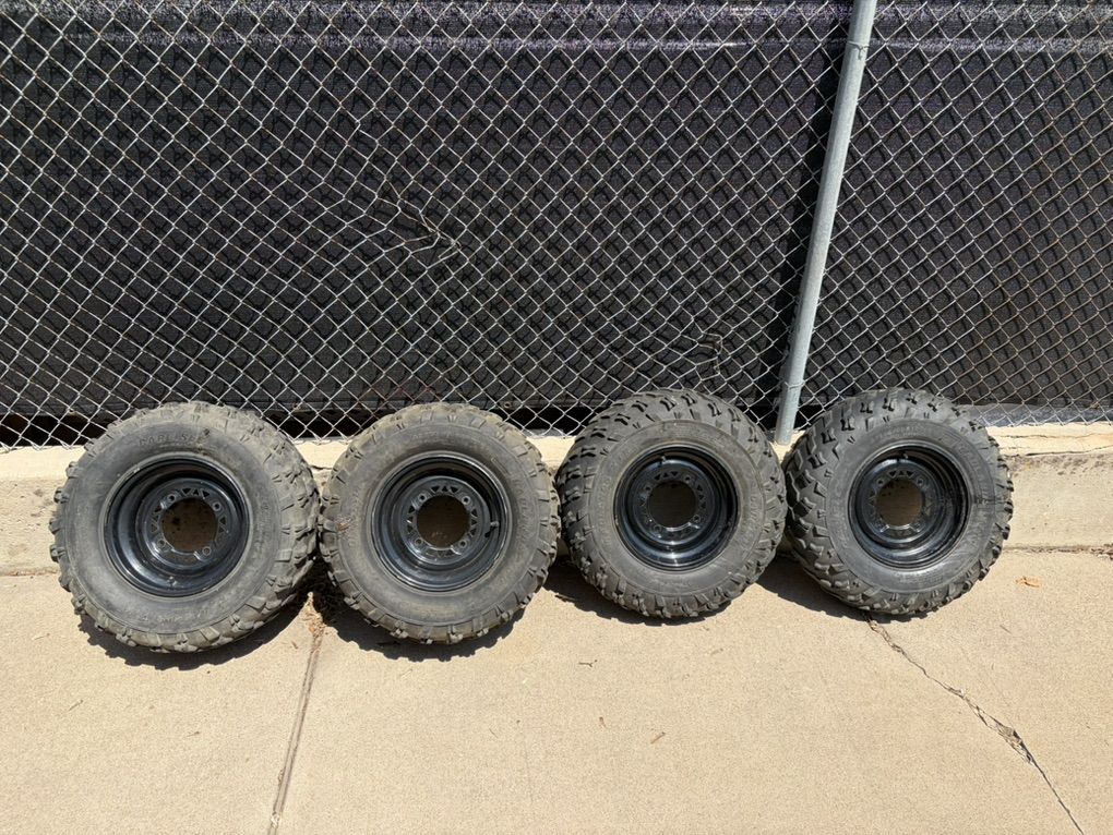 4 Polaris Quad/Side by Side Rims and Tires