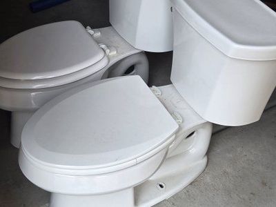 Two near new toilets.
