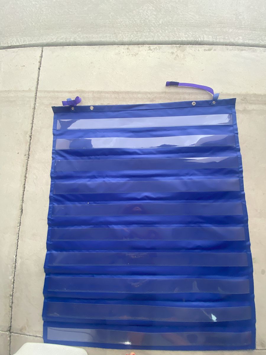 Large Blue Pocket Chart