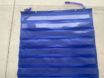 Large Blue Pocket Chart