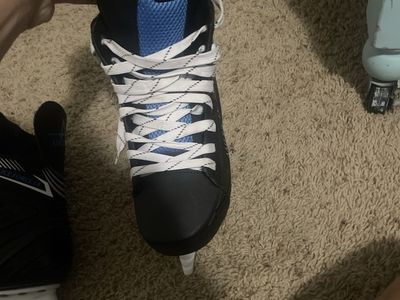 Pair of American Ice Force hockey skates for men.