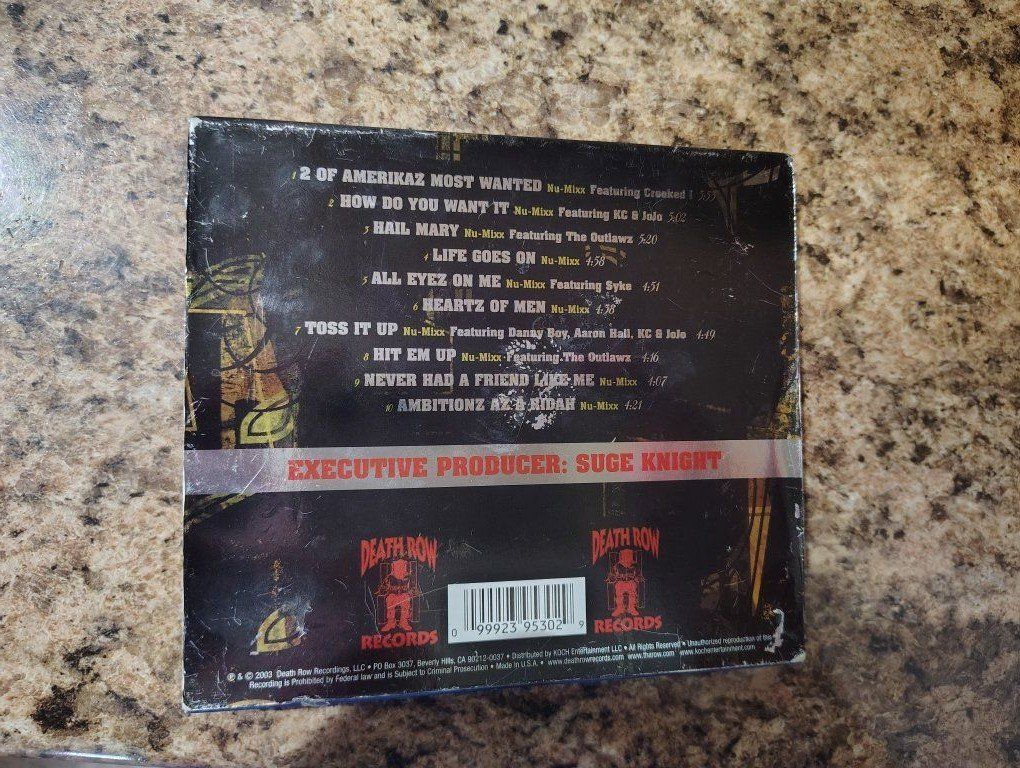 2Pac Nu-Mixx Klazzics Audio CD Death Row Records Used