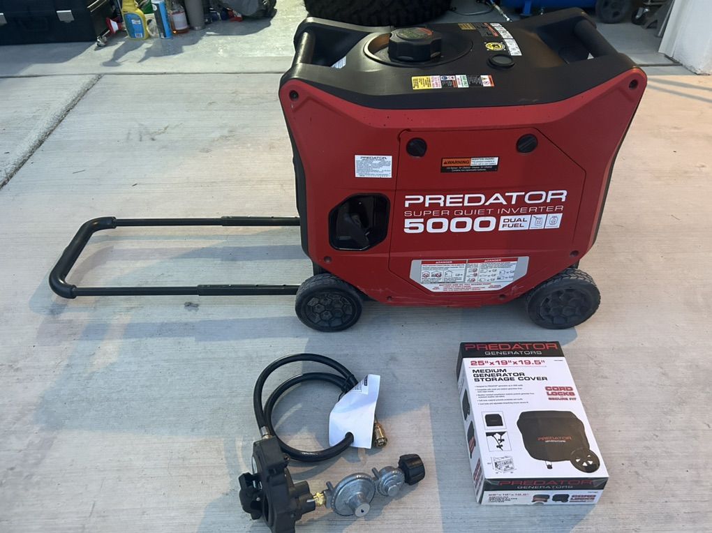5000 Watt Predator Dual Fuel Generator