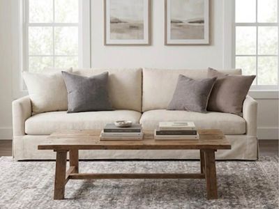 NEW Vintage-Style 8x10 Medallion Area Rug – Neutral Grey/Beige – Low Pile