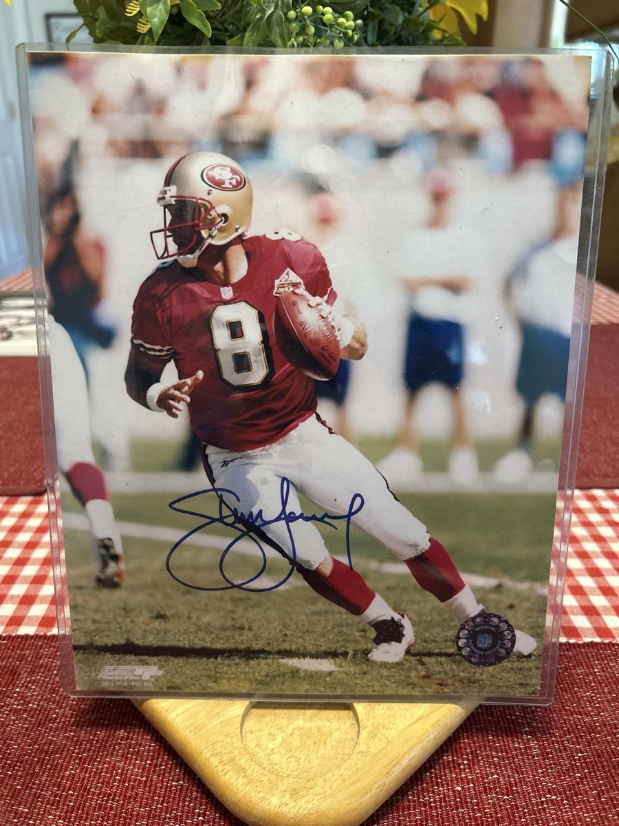 Autographed Steve Young San Francisco 49ers 8x10 Photo Hand Signed San Francisco 49ers Football Photograph
