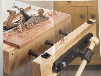 Rockler 12-Inch Quick-Release End Vise for Woodworking Bench