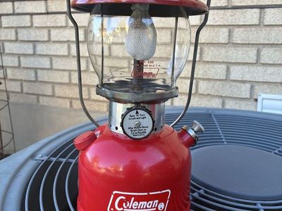 Vintage Coleman 200A Red Gas Camping Lantern Made in USA