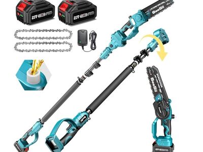 Brand New SeeSii 2-in-1 Cordless Pole Saw & Mini Chainsaw – Model PS800 (21V)