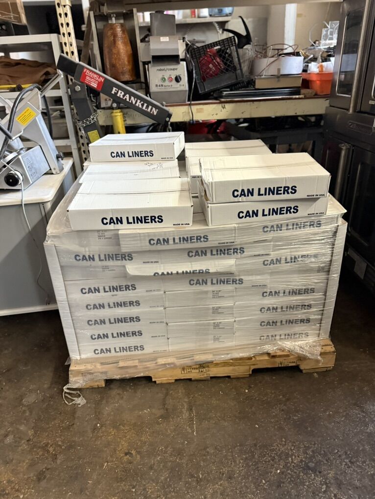 New Can Liners More Than 100 Box  In Stock $10 Each box.10 roll in each box