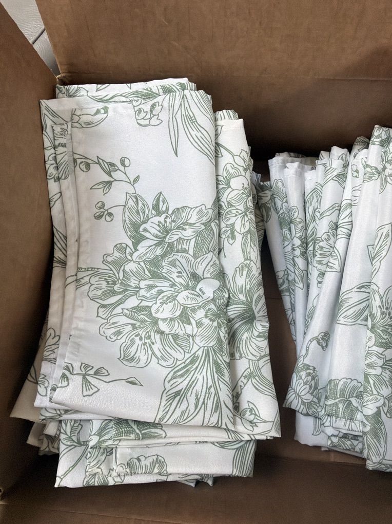Green Printed Cloth Napkins