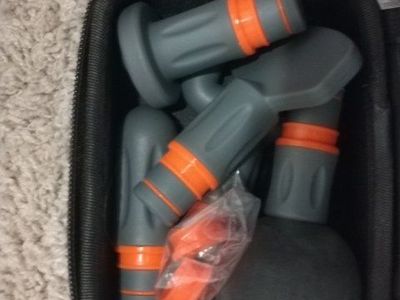 Sharper Image Power Percussion Deep Tissue Massager w/ 5 Interchangeable Nodes & Carrying Case