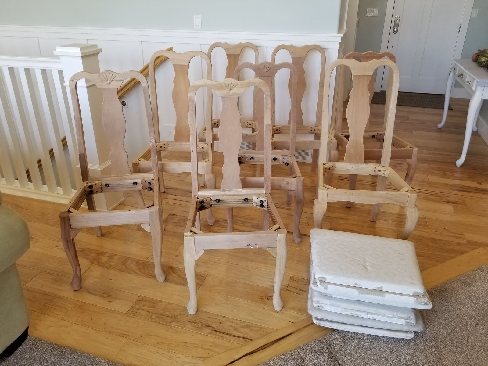 Unfinished Chairs ready to stain
