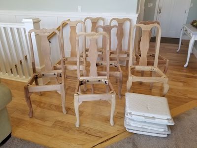 Unfinished Chairs ready to stain