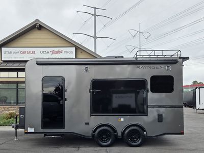 2026 RAYNGER 8x18 / 8.5x18 10K Toy Hauler Travel Trailer Fridge/Microwave TRIPLE TENT!!! New