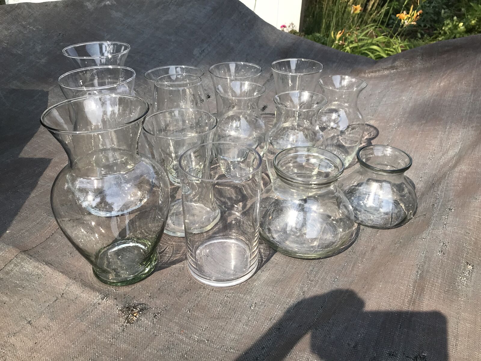 CLEAR GLASS VASES