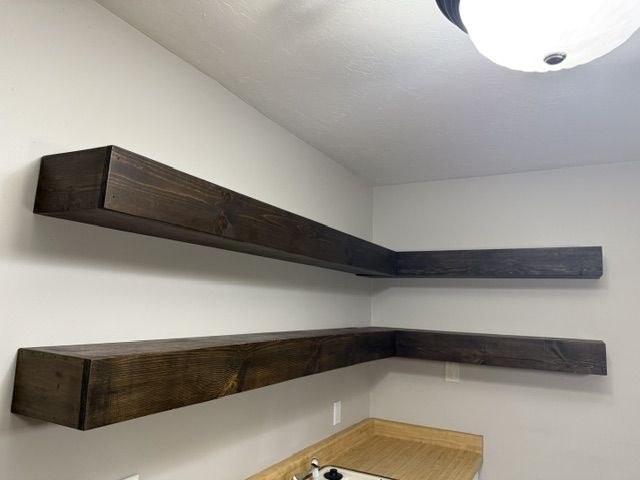 Custom Floating Shelves