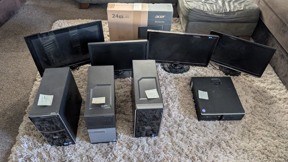 PC Computers, Dell, HP, Fully Setup & Ready to go