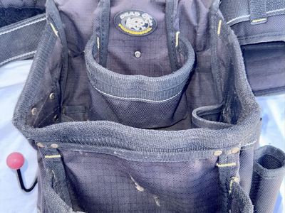 Dead On Tool Belt with Extra Side Pouch and Shoulder Harness