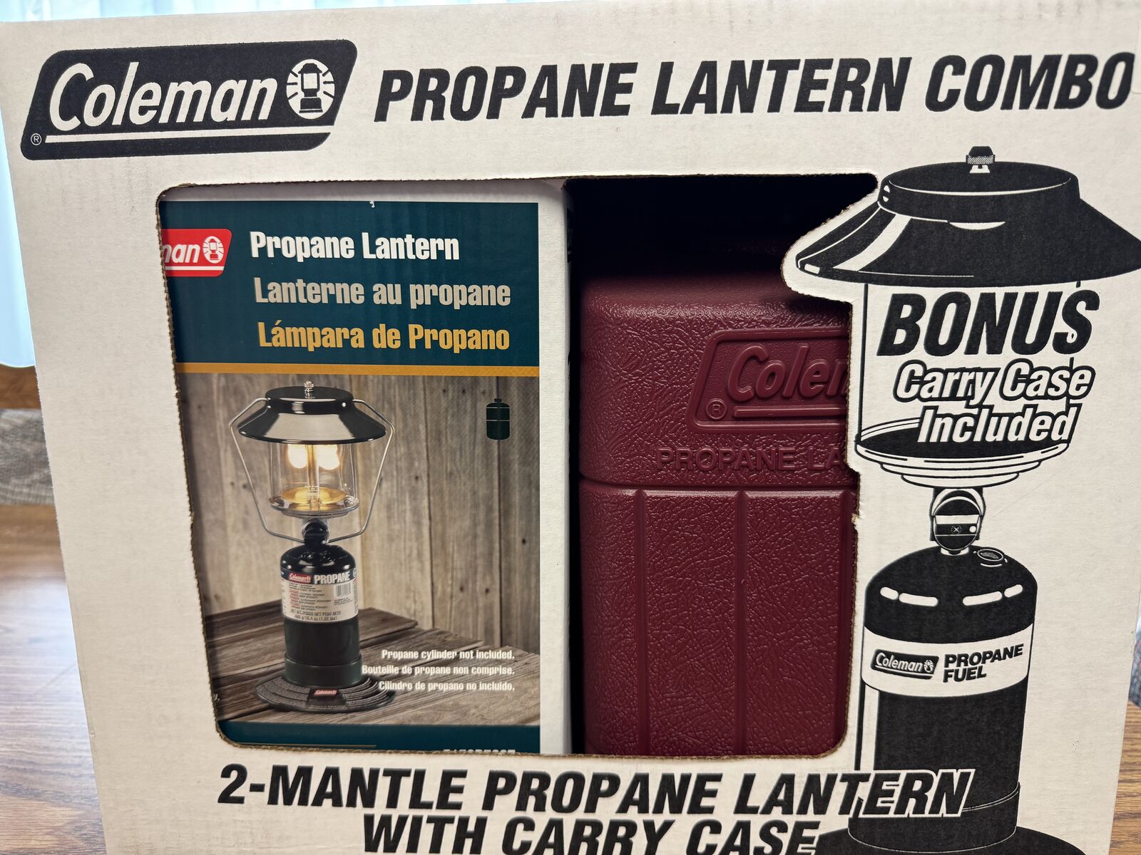 Coleman lantern with case