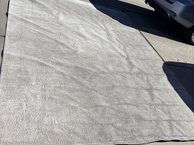 Large Gray Area Rug - Modern Patterned Indoor/Outdoor