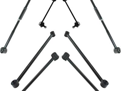 97-01 Toyota Camry, 97-99 Toyota Avalon 8 Pc Rear Control Arm Lateral Link Sway Bar Suspension Set