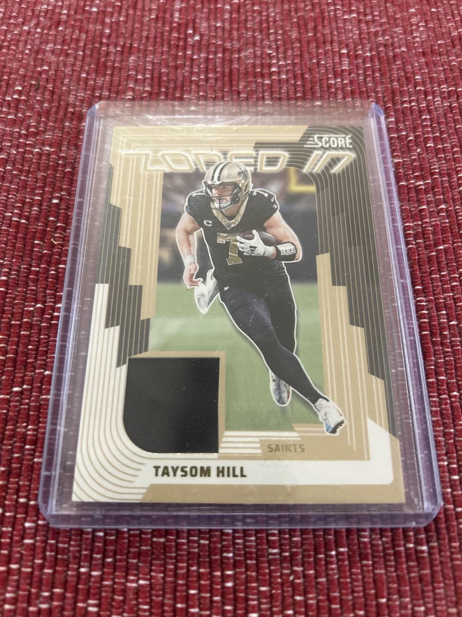 Taysom Hill 2021 Score “Zoned In” Football Card Saints Game-Used Relic BYU Cougars NFL New Orleans Saints Football Card