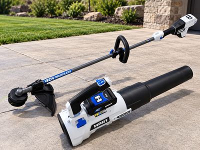 Hart 40V Brushless Cordless String Trimmer and Leaf Blower Combo