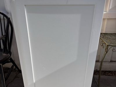 Huge White Shaker Storage Cabinet 47x24x26