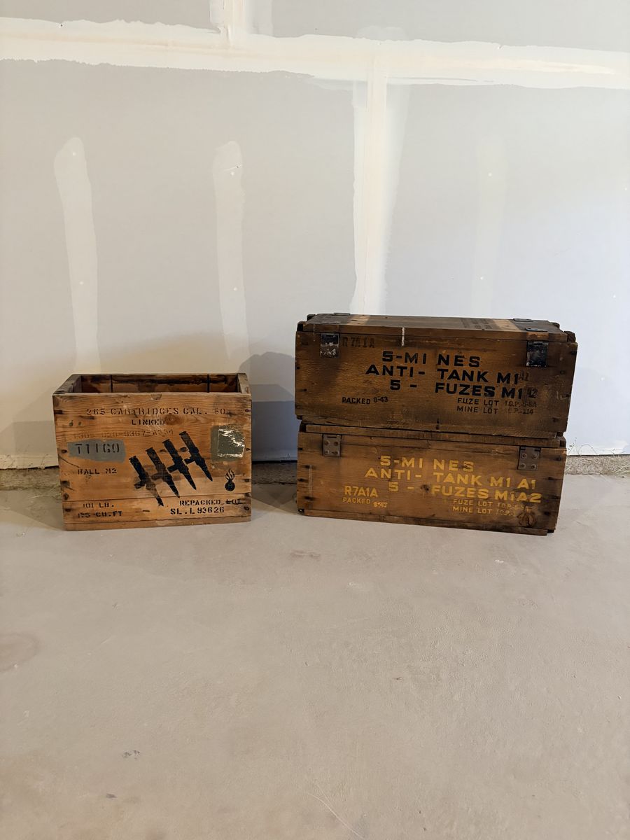 WWII Solid Wood Crates
