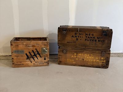 WWII Solid Wood Crates