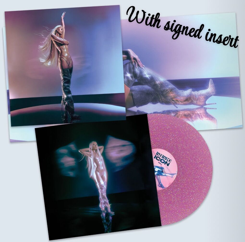 Paris Hilton-SIGNED Infinite Icon Glitter Vinyl