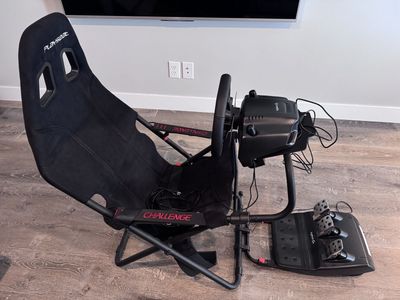 Logitech G29 Racing Wheel Pedals and Playseat seat
