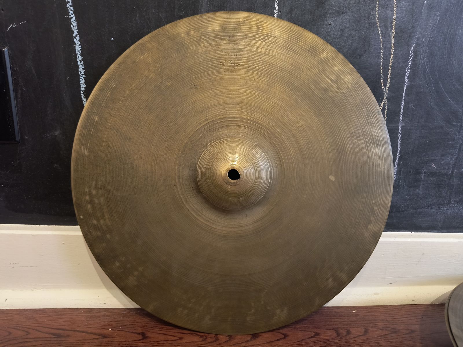 Vintage 1940s A Avedis Zildjian Trans Transition Stamp 15" Cymbal 1425g