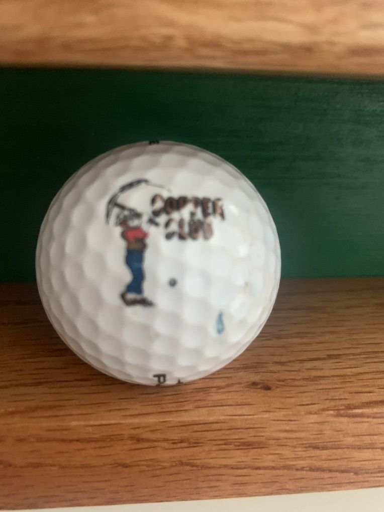 In Search of this Copper Club Logo Golf Ball