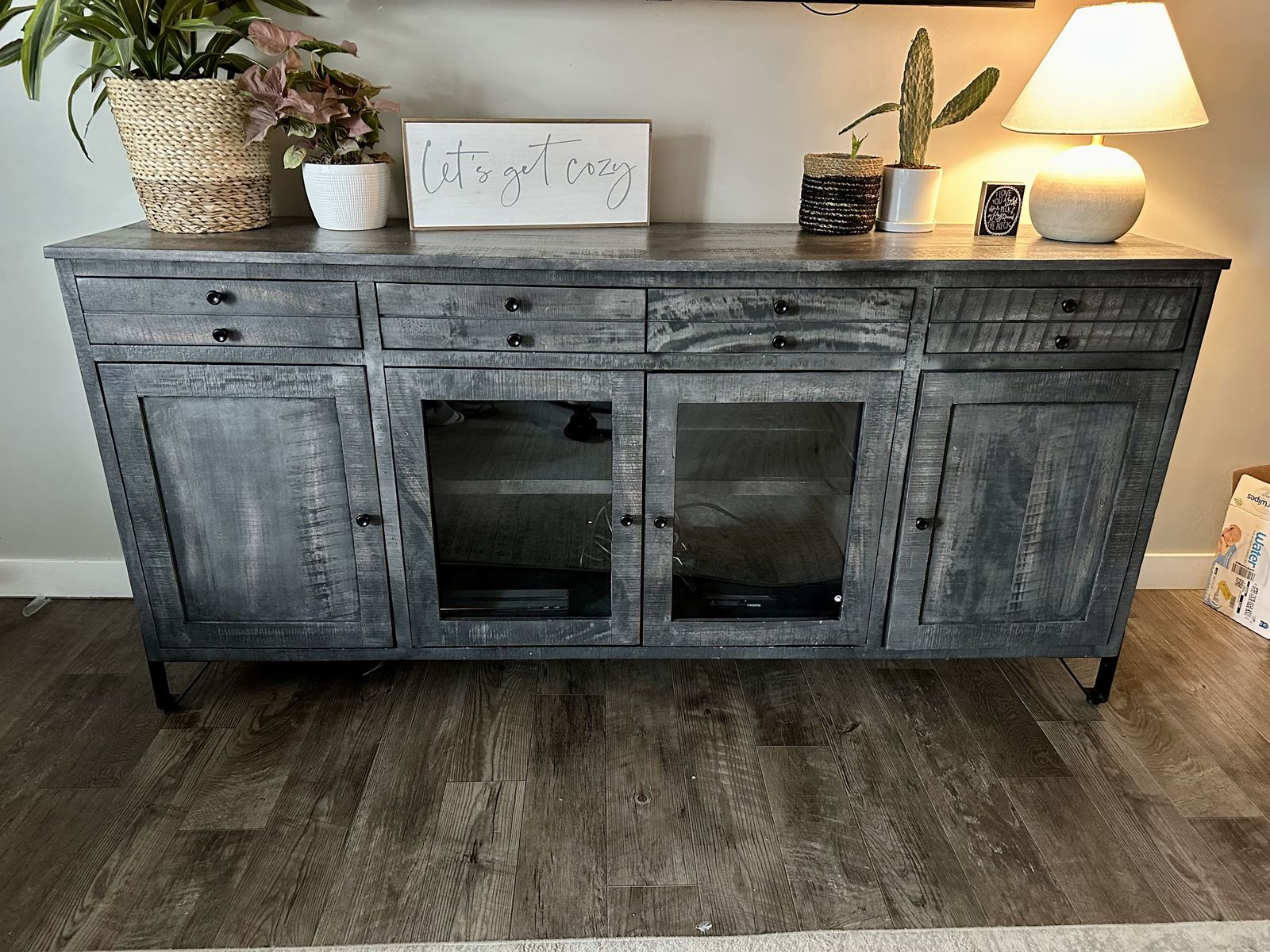 80” Solid Wood Sideboard / TV Console
