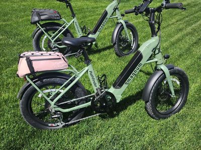 2 Stunning Sage Green Magnum Pathfinder T Ebikes