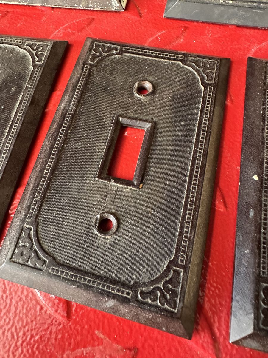 12 Antique Light Switch Plates Collection   