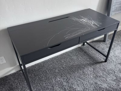 FREE IKEA Alex Desk - scratched but still great!