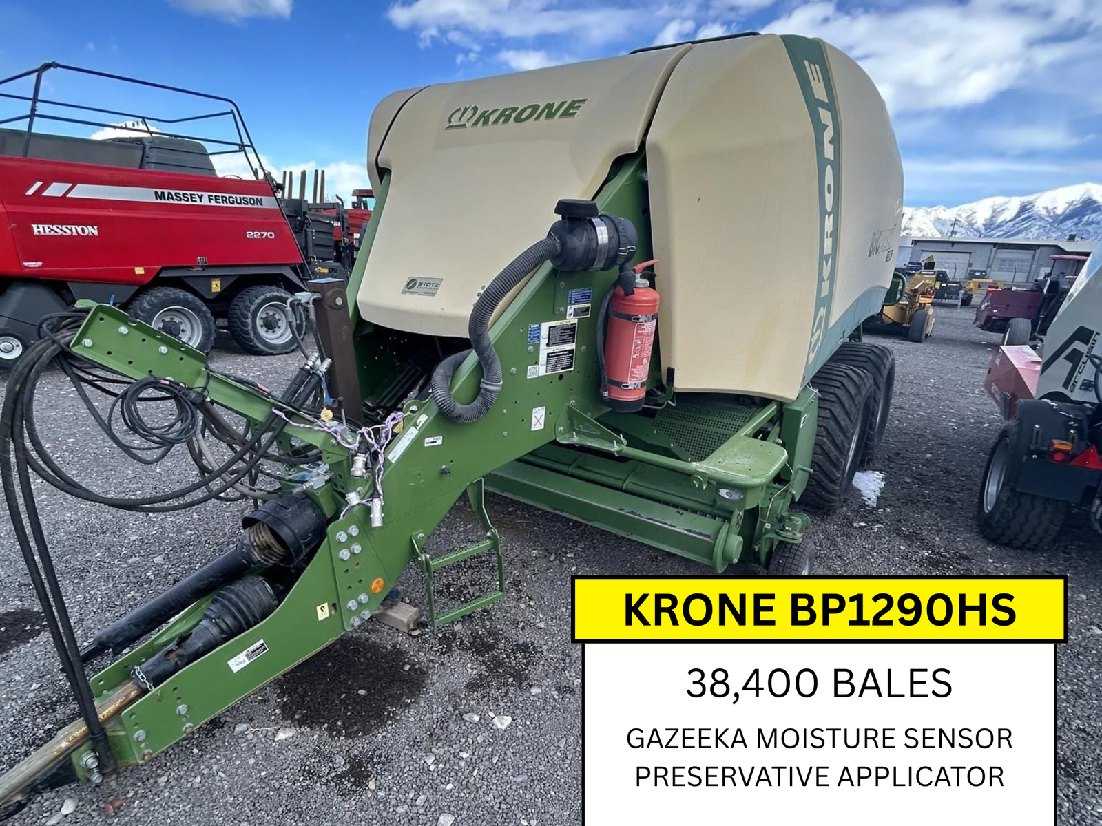 Used 2015 Krone BP1290HS 4X3 Large Baler