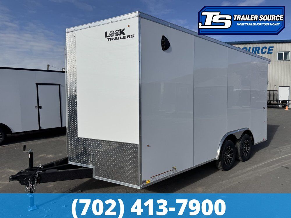 8.5x16 Look ST DLX Enclosed Cargo Trailer - 7'0" Interior - 7K GVWR - .080 PolyCor, Alloy Wheels, Rear Load Lights