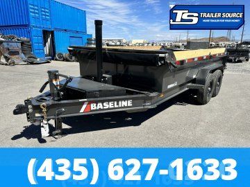 7x14 Diamond C Baseline HDU 207 Dump Trailer - 24" Sides - 14K GVWR