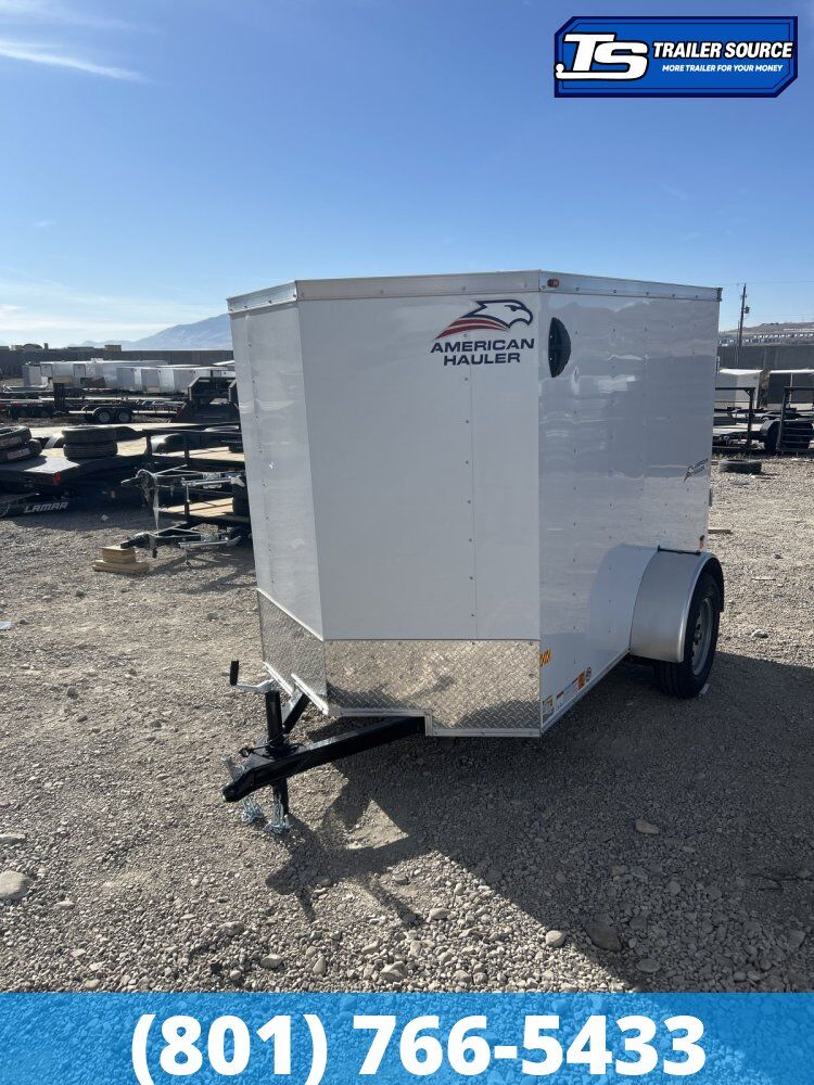 5x8 American Hauler Arrow Enclosed Cargo Trailer - 5'6" Interior - 3.5K GVWR - Barn Doors